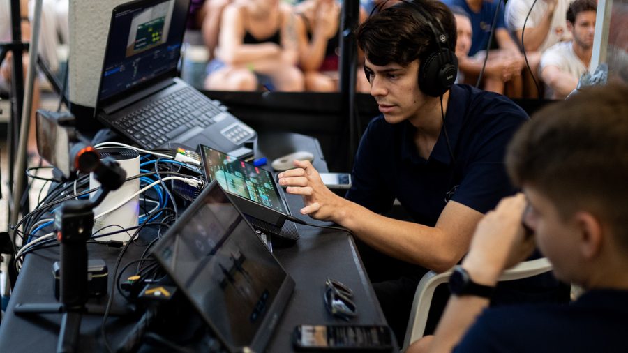 Transmissão ao vivo de evento esportivo